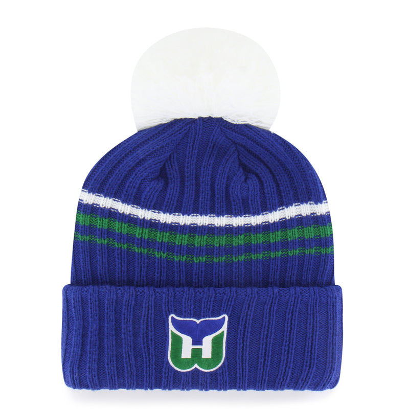 HARTFORD WHALERS VINTAGE FUZZY SCRIPT '47 CUFF KNIT