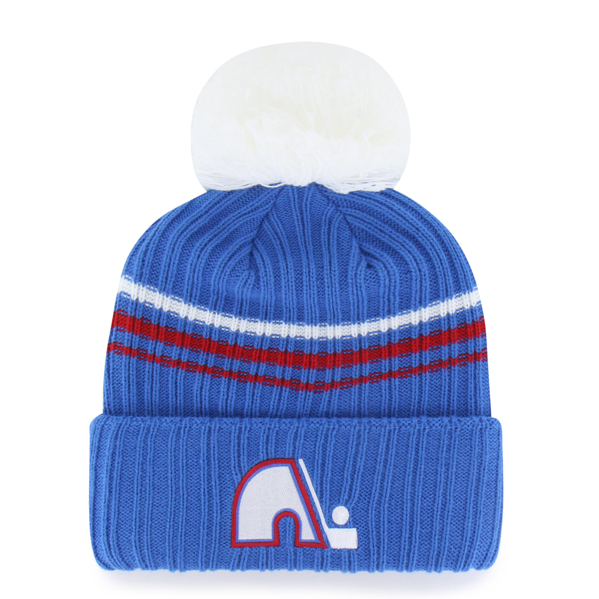 QUEBEC NORDIQUES VINTAGE FUZZY SCRIPT '47 CUFF KNIT