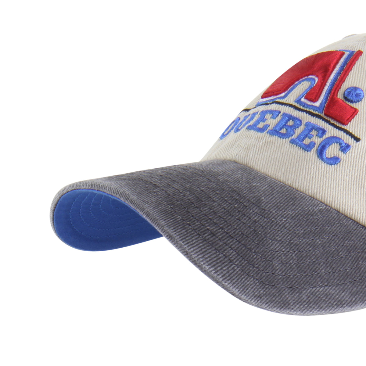 QUEBEC NORDIQUES VINTAGE LOGO LINE TWO TONE '47 CLEAN UP