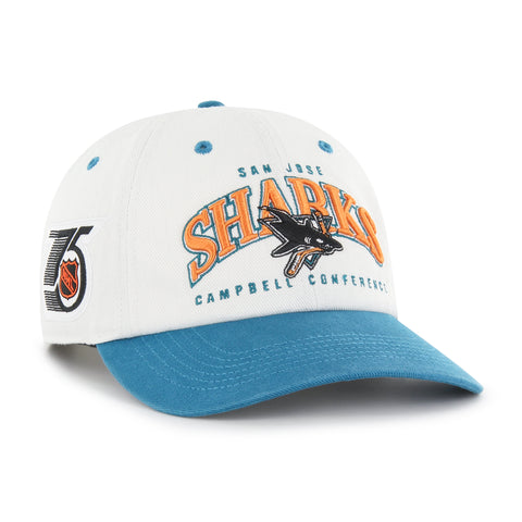 SAN JOSE SHARKS VINTAGE RETRO FREEZE '47 CLEAN UP MF MID FIT