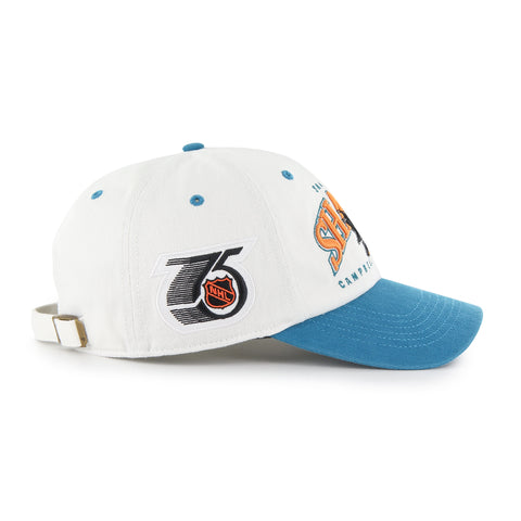 SAN JOSE SHARKS VINTAGE RETRO FREEZE '47 CLEAN UP MF MID FIT