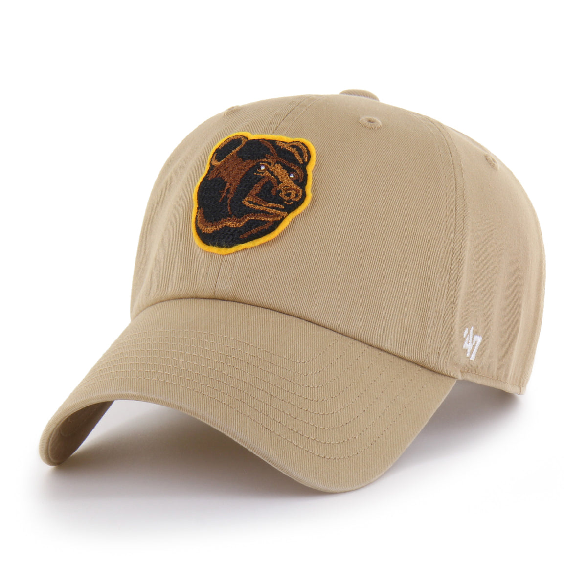 BOSTON BRUINS VINTAGE SMALL BACK SHIELD '47 CLEAN UP