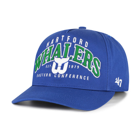 HARTFORD WHALERS VINTAGE SMALL BACK SHIELD '47 HITCH