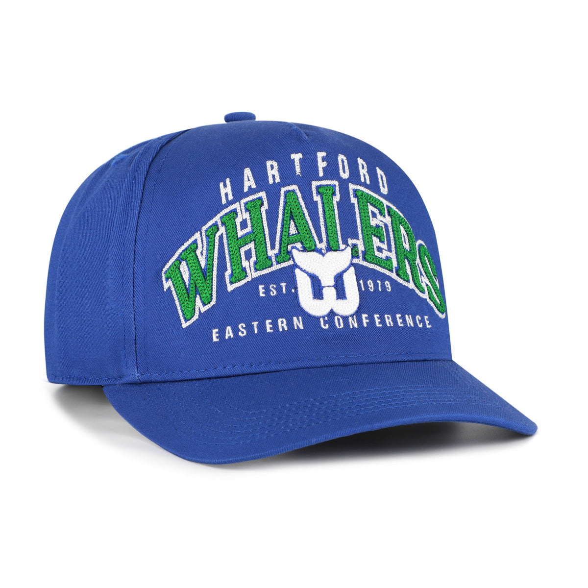 HARTFORD WHALERS VINTAGE SMALL BACK SHIELD '47 HITCH