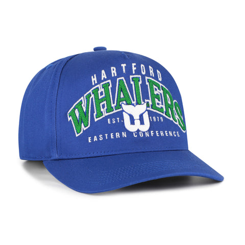 HARTFORD WHALERS VINTAGE SMALL BACK SHIELD '47 HITCH