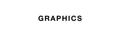 The word 'GRAPHICS' in black text on a white background