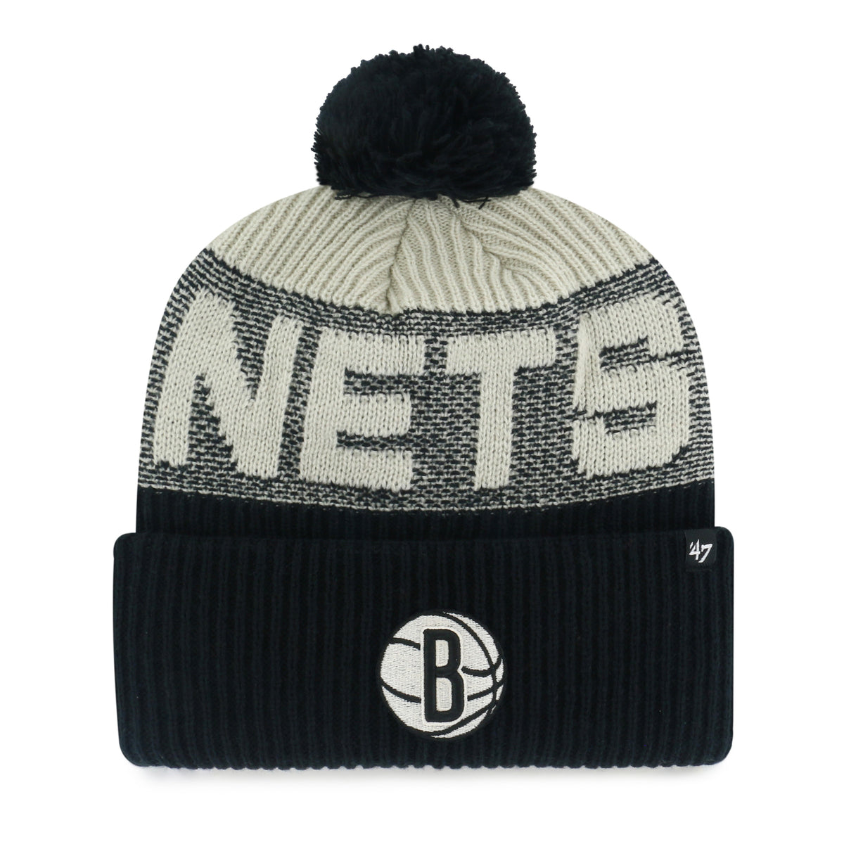 BROOKLYN NETS BONE CHILL '47 CUFF KNIT