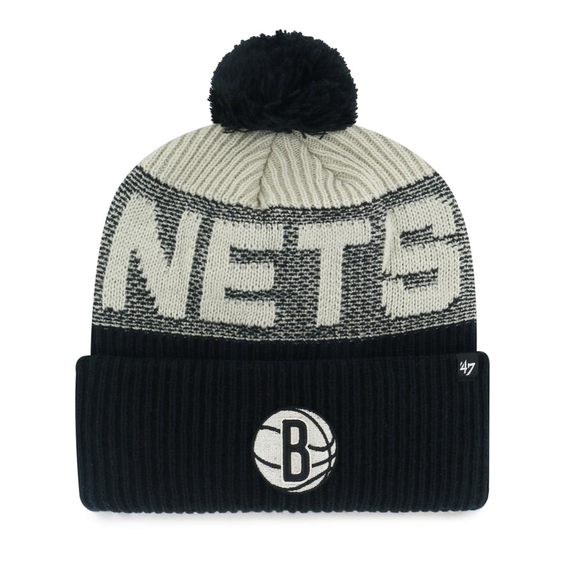 BROOKLYN NETS BONE CHILL '47 CUFF KNIT