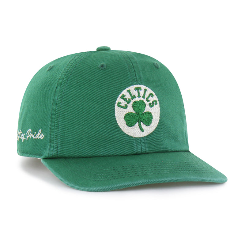 BOSTON CELTICS CHAIN SIDE STITCH '47 CLEAN UP FLAT BRIM
