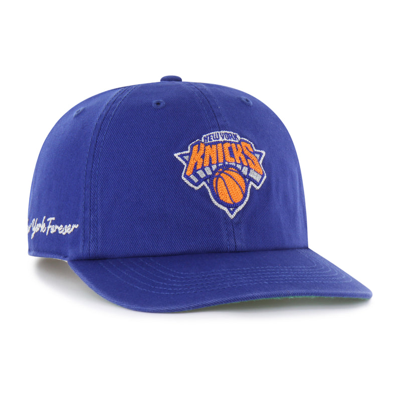 NEW YORK KNICKS CHAIN SIDE STITCH '47 CLEAN UP FLAT BRIM