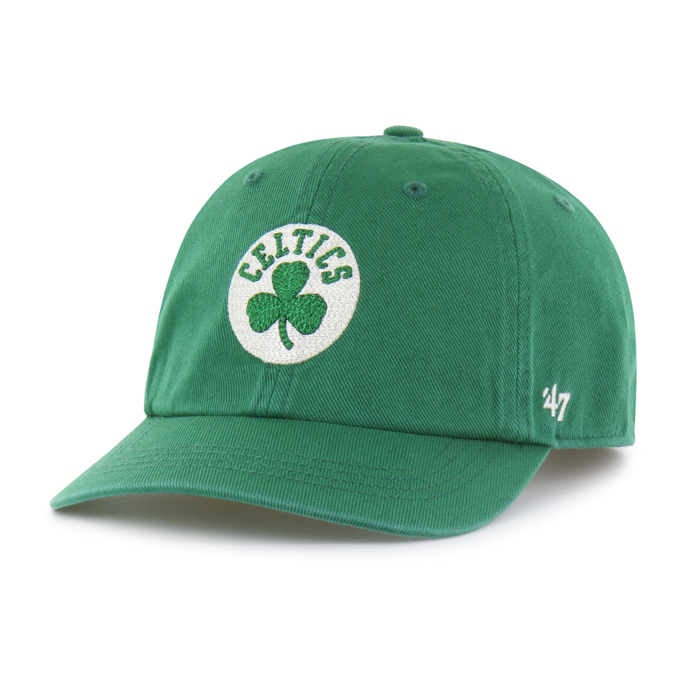 BOSTON CELTICS CHAIN SIDE STITCH '47 CLEAN UP SHORT VISOR - Green