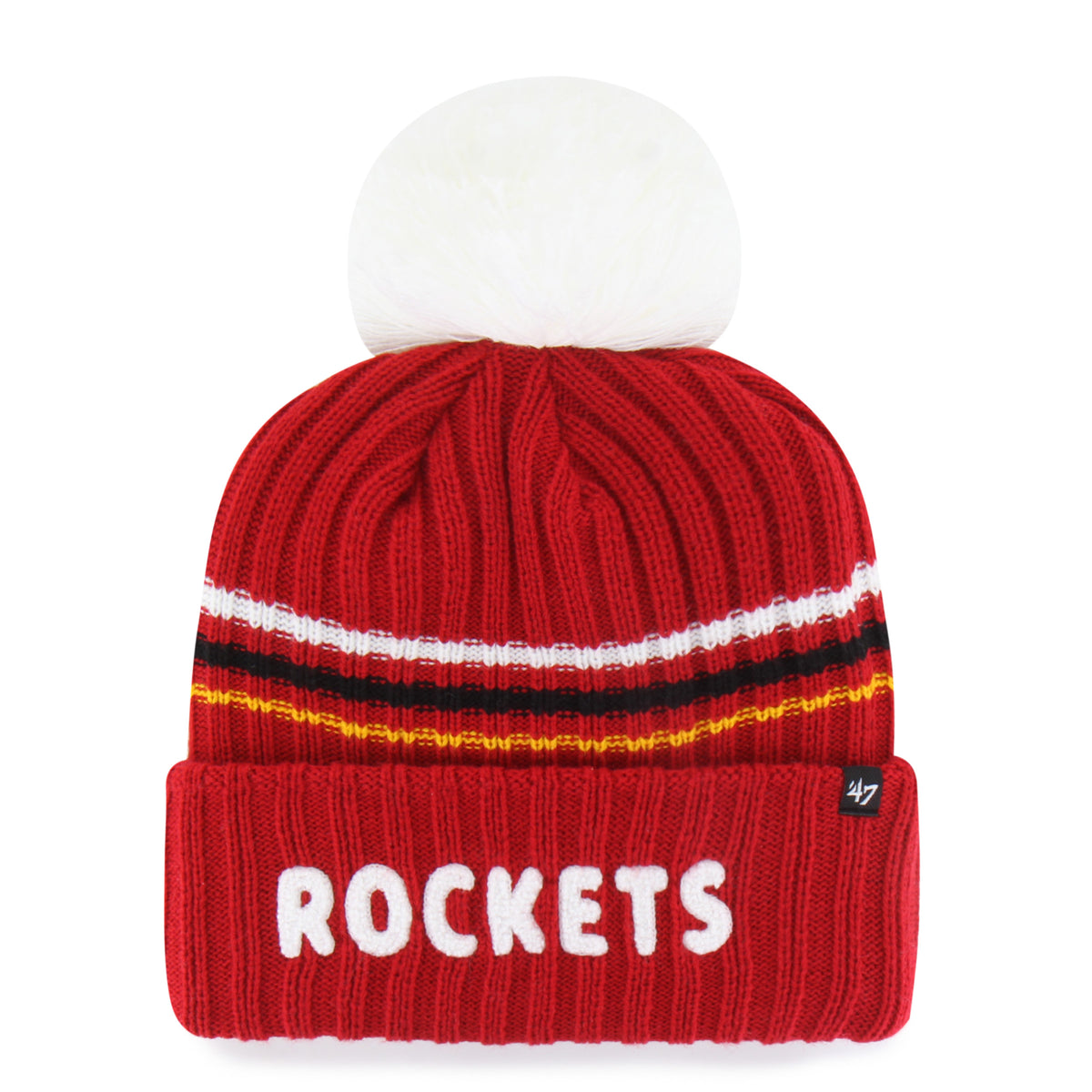 HOUSTON ROCKETS FUZZY SCRIPT 47 CUFF KNIT