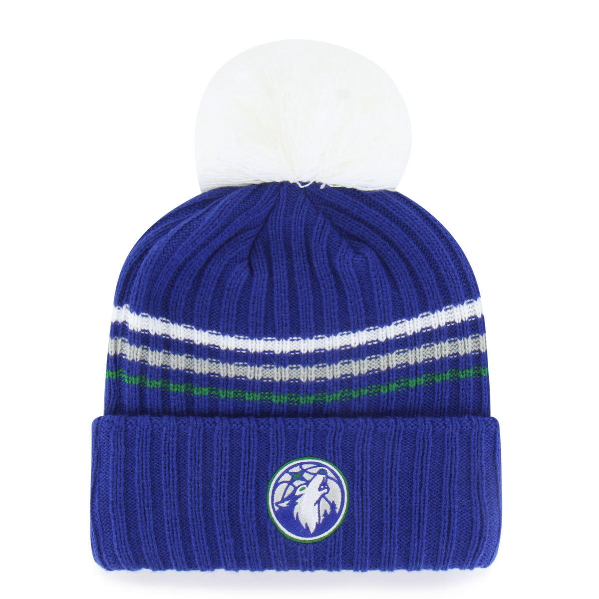 MINNESOTA TIMBERWOLVES FUZZY SCRIPT 47 CUFF KNIT