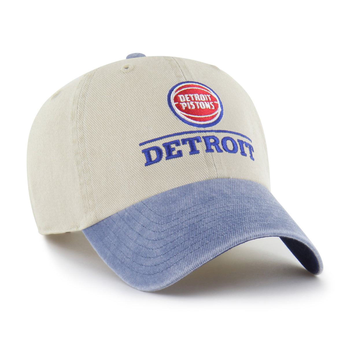 DETROIT PISTONS LOGO LINE TWO TONE '47 CLEAN UP