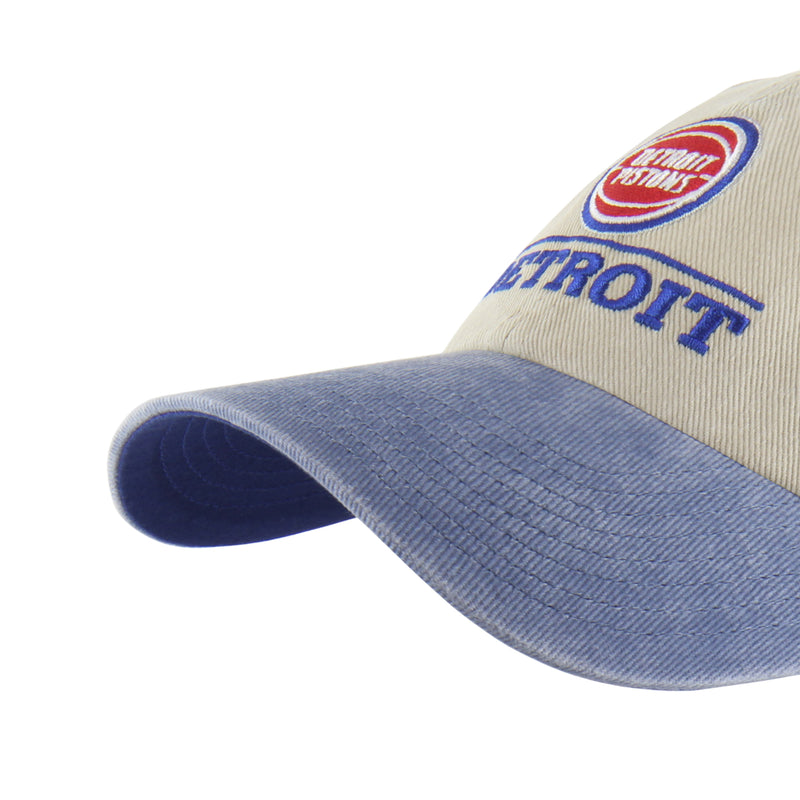DETROIT PISTONS LOGO LINE TWO TONE '47 CLEAN UP