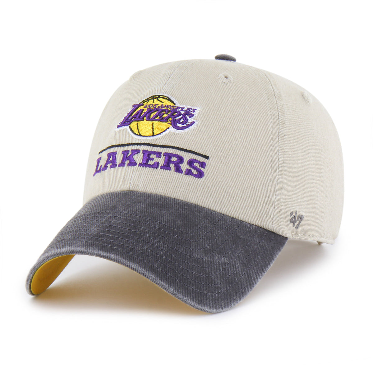 LOS ANGELES LAKERS LOGO LINE TWO TONE '47 CLEAN UP