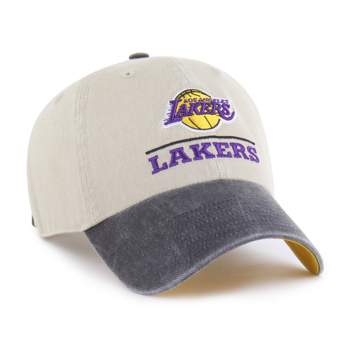 LOS ANGELES LAKERS LOGO LINE TWO TONE '47 CLEAN UP