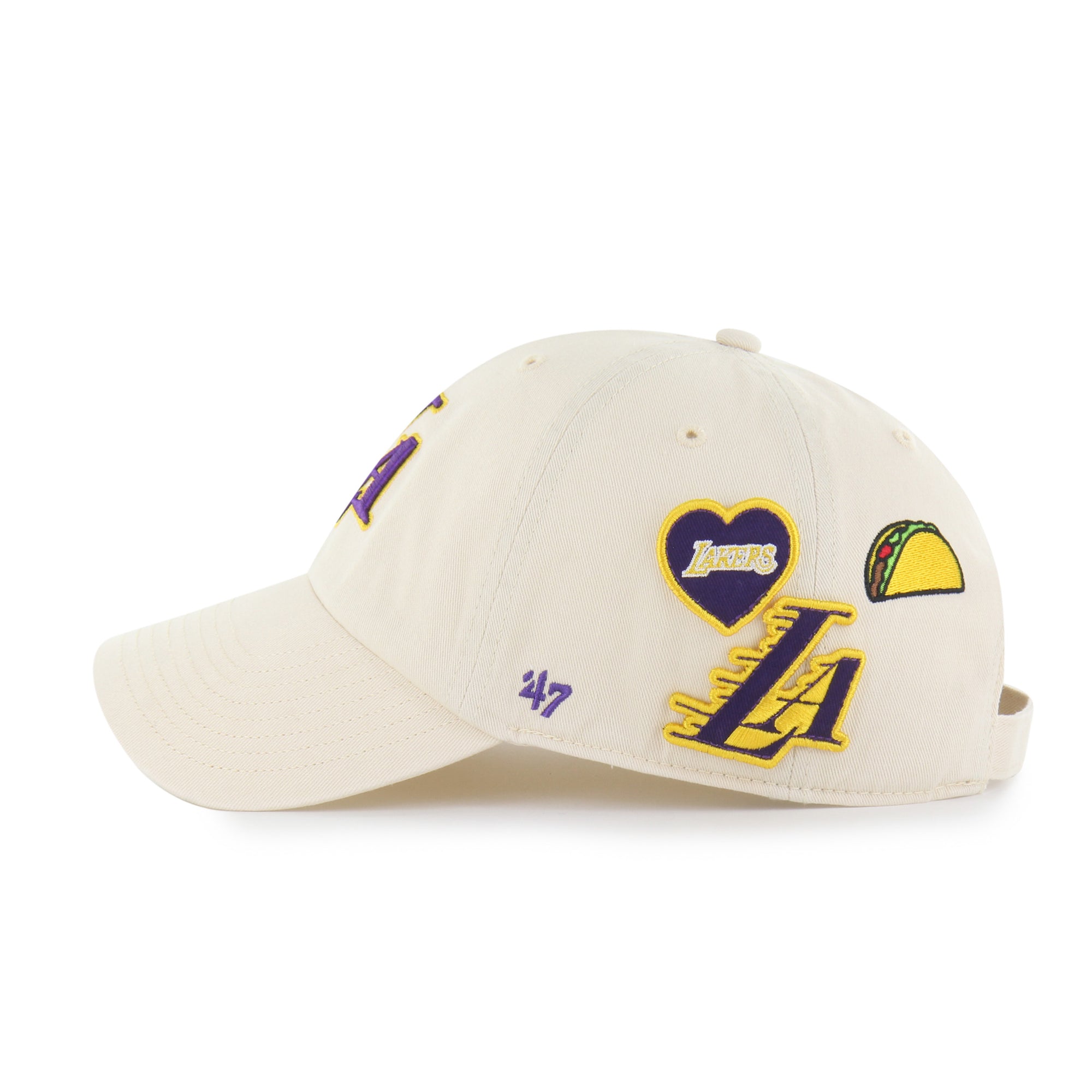 LOS ANGELES LAKERS BADGES '47 CLEAN UP
