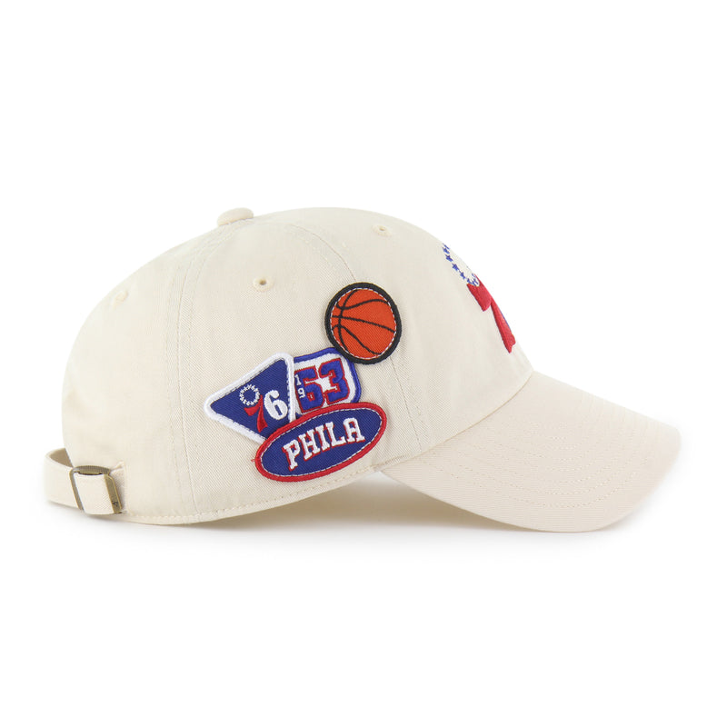 PHILADELPHIA 76ERS BADGES '47 CLEAN UP