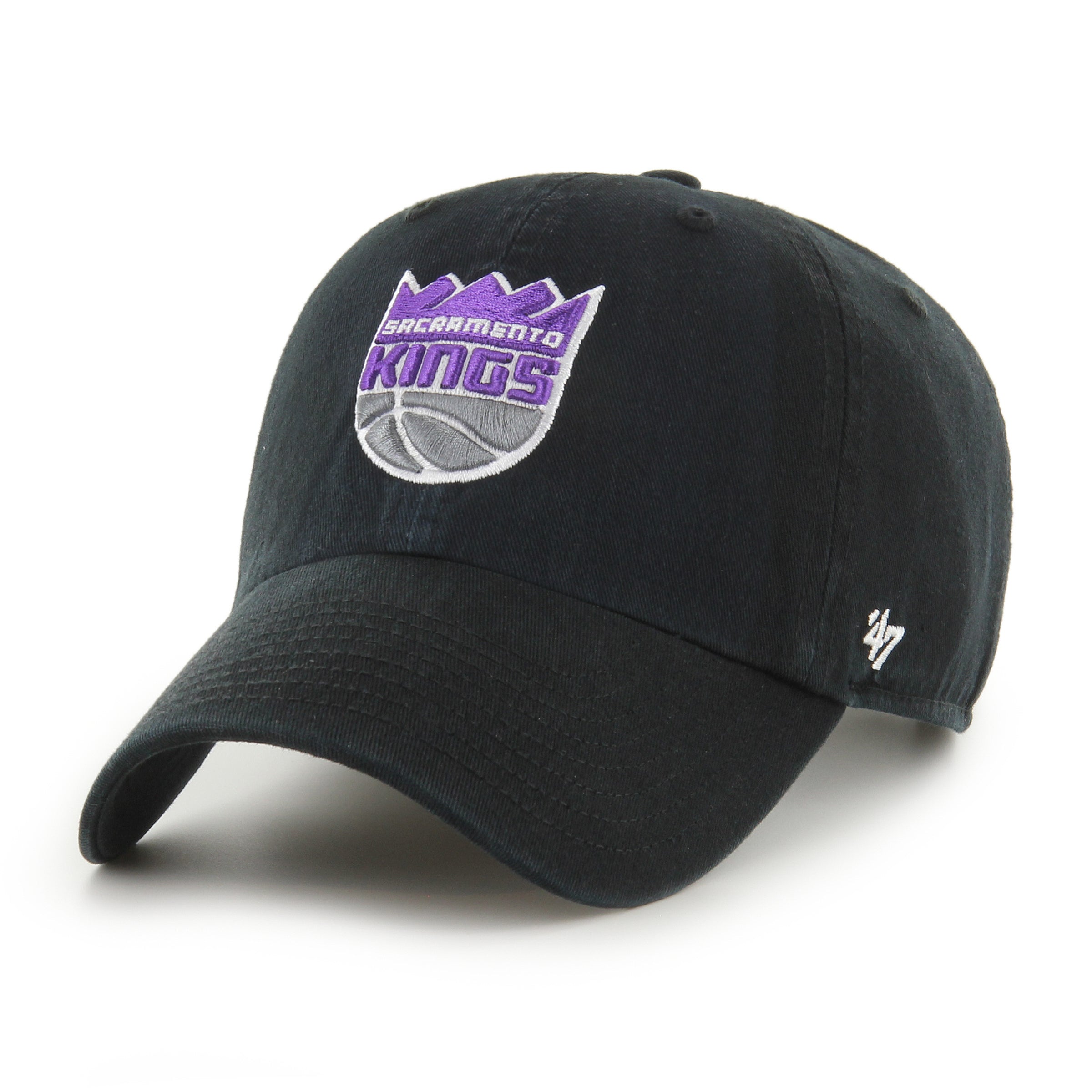 Sacramento Kings Hats | Relaxed Clean Up Style | '47 - Black – '47