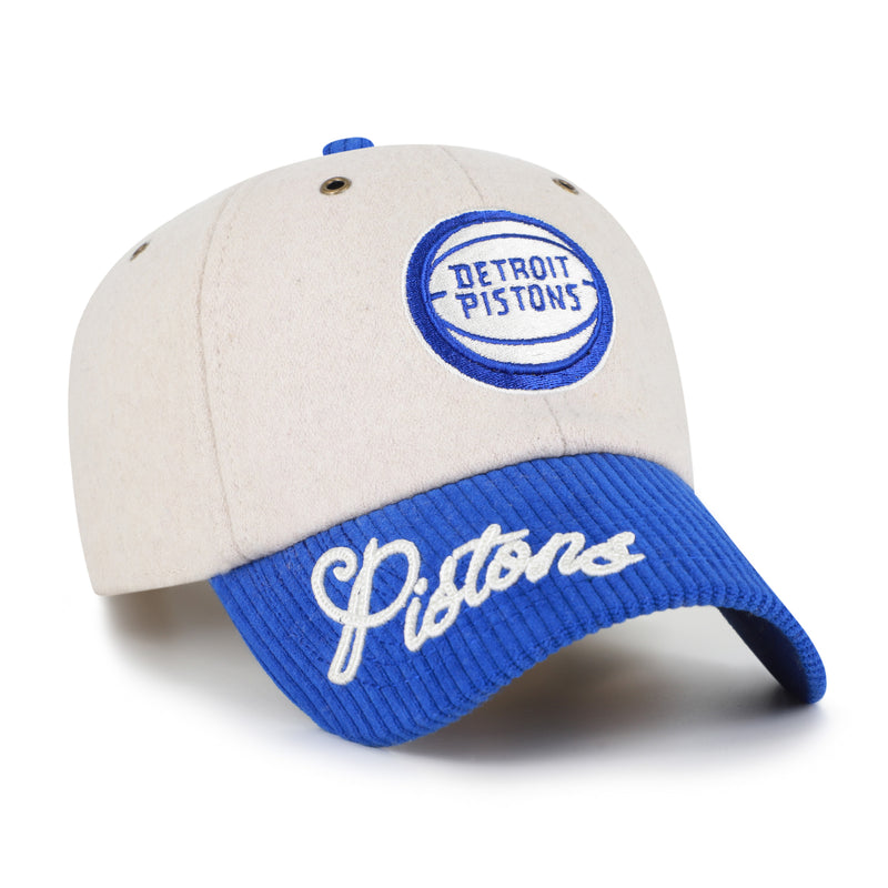 DETROIT PISTONS ROPE SCRIPT TWO TONE '47 CLEAN UP