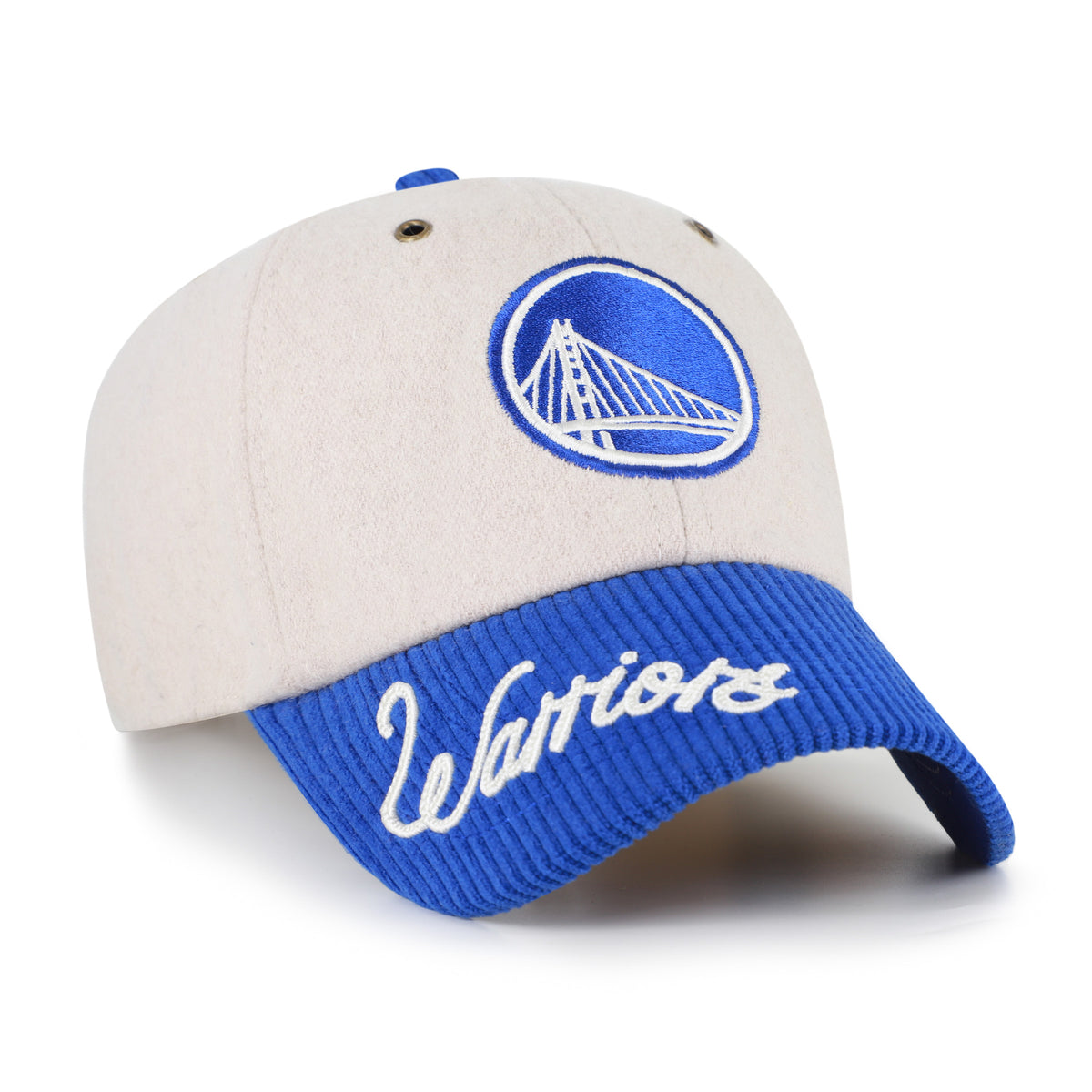 GOLDEN STATE WARRIORS ROPE SCRIPT TWO TONE '47 CLEAN UP