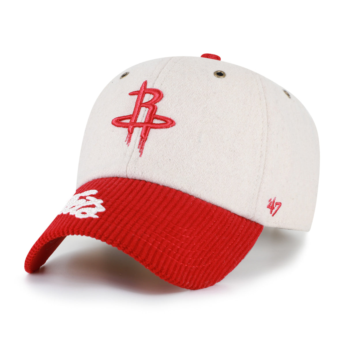 HOUSTON ROCKETS ROPE SCRIPT TWO TONE '47 CLEAN UP