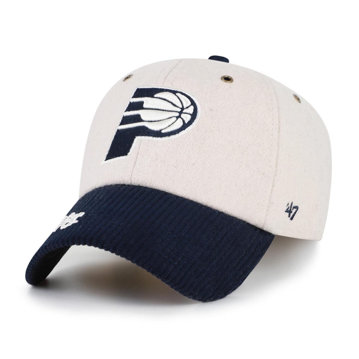 INDIANA PACERS ROPE SCRIPT TWO TONE '47 CLEAN UP
