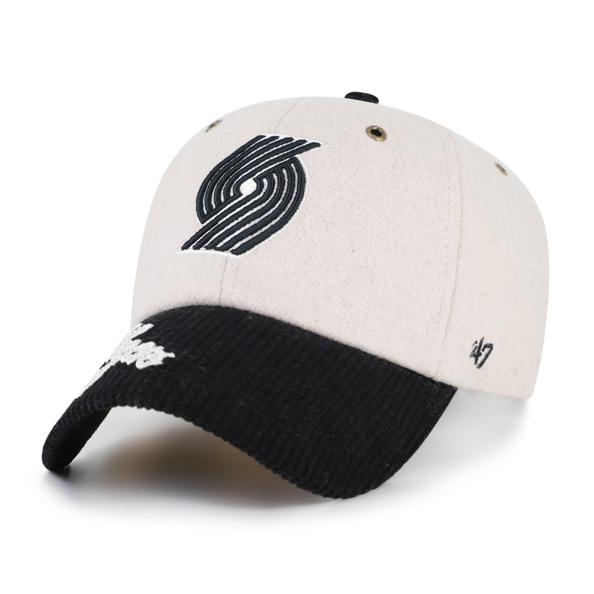PORTLAND TRAILBLAZERS ROPE SCRIPT TWO TONE '47 CLEAN UP