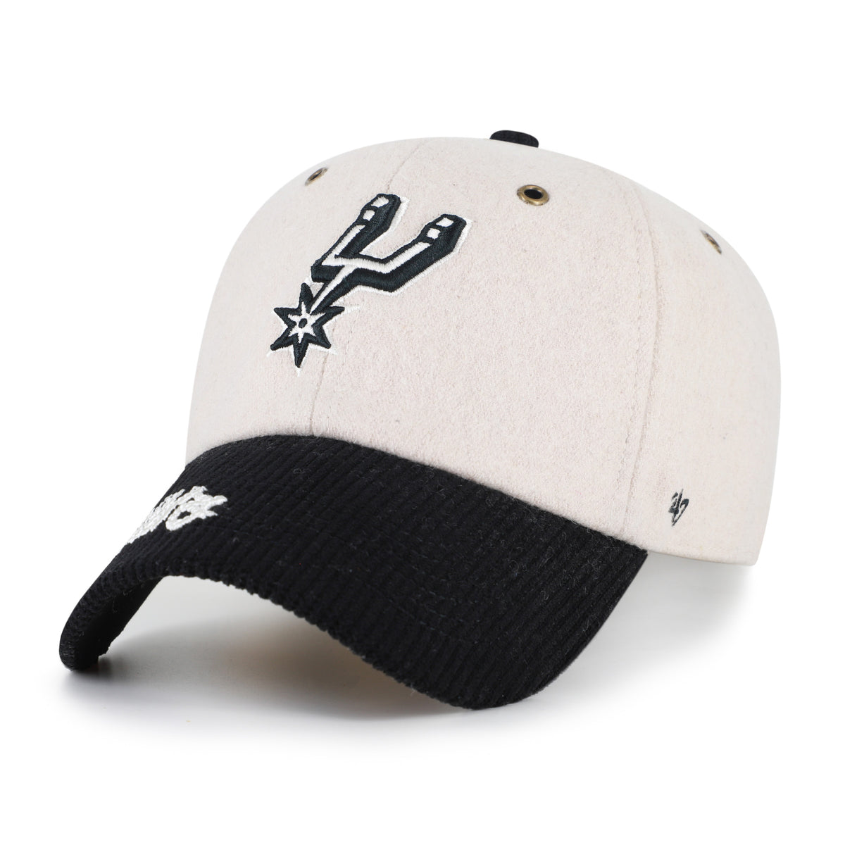 SAN ANTONIO SPURS ROPE SCRIPT TWO TONE '47 CLEAN UP