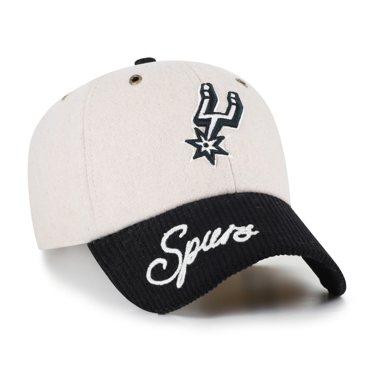 SAN ANTONIO SPURS ROPE SCRIPT TWO TONE '47 CLEAN UP