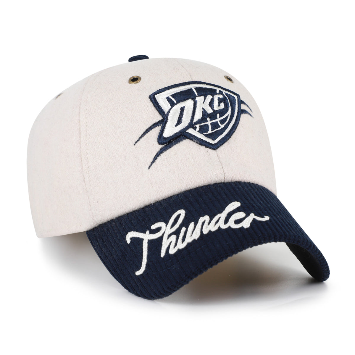 OKLAHOMA CITY THUNDER ROPE SCRIPT TWO TONE '47 CLEAN UP