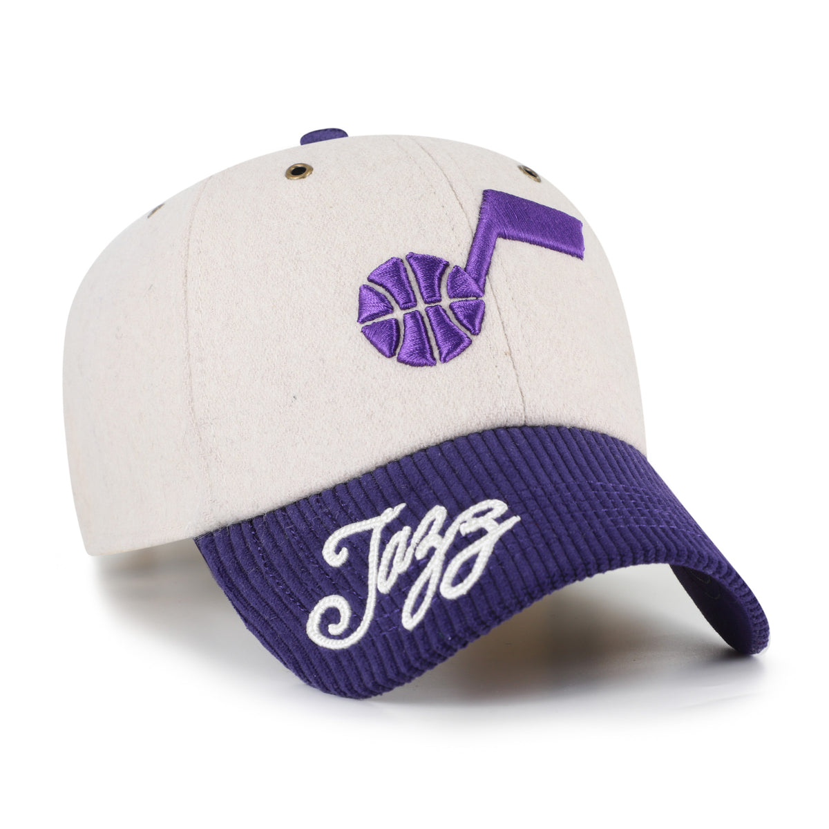 UTAH JAZZ ROPE SCRIPT TWO TONE '47 CLEAN UP