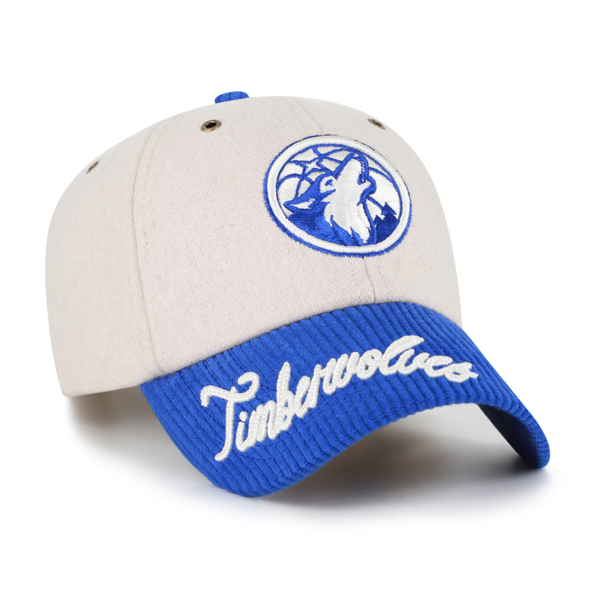 MINNESOTA TIMBERWOLVES ROPE SCRIPT TWO TONE '47 CLEAN UP