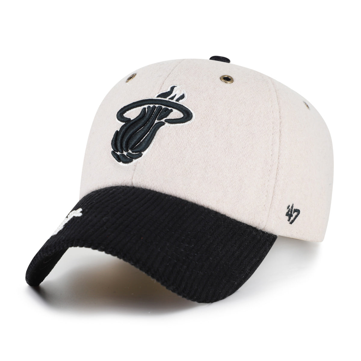 MIAMI HEAT ROPE SCRIPT TWO TONE '47 CLEAN UP