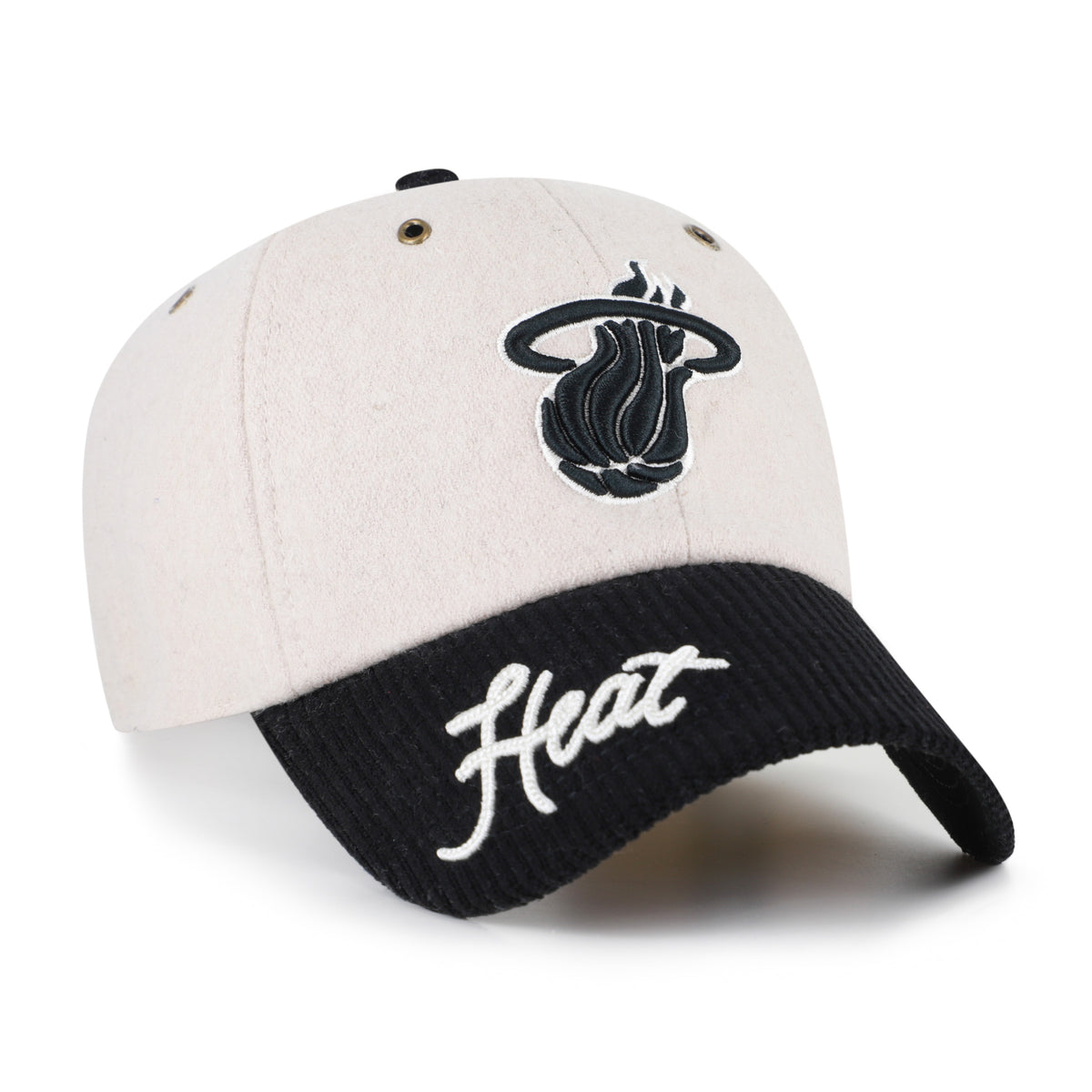 MIAMI HEAT ROPE SCRIPT TWO TONE '47 CLEAN UP