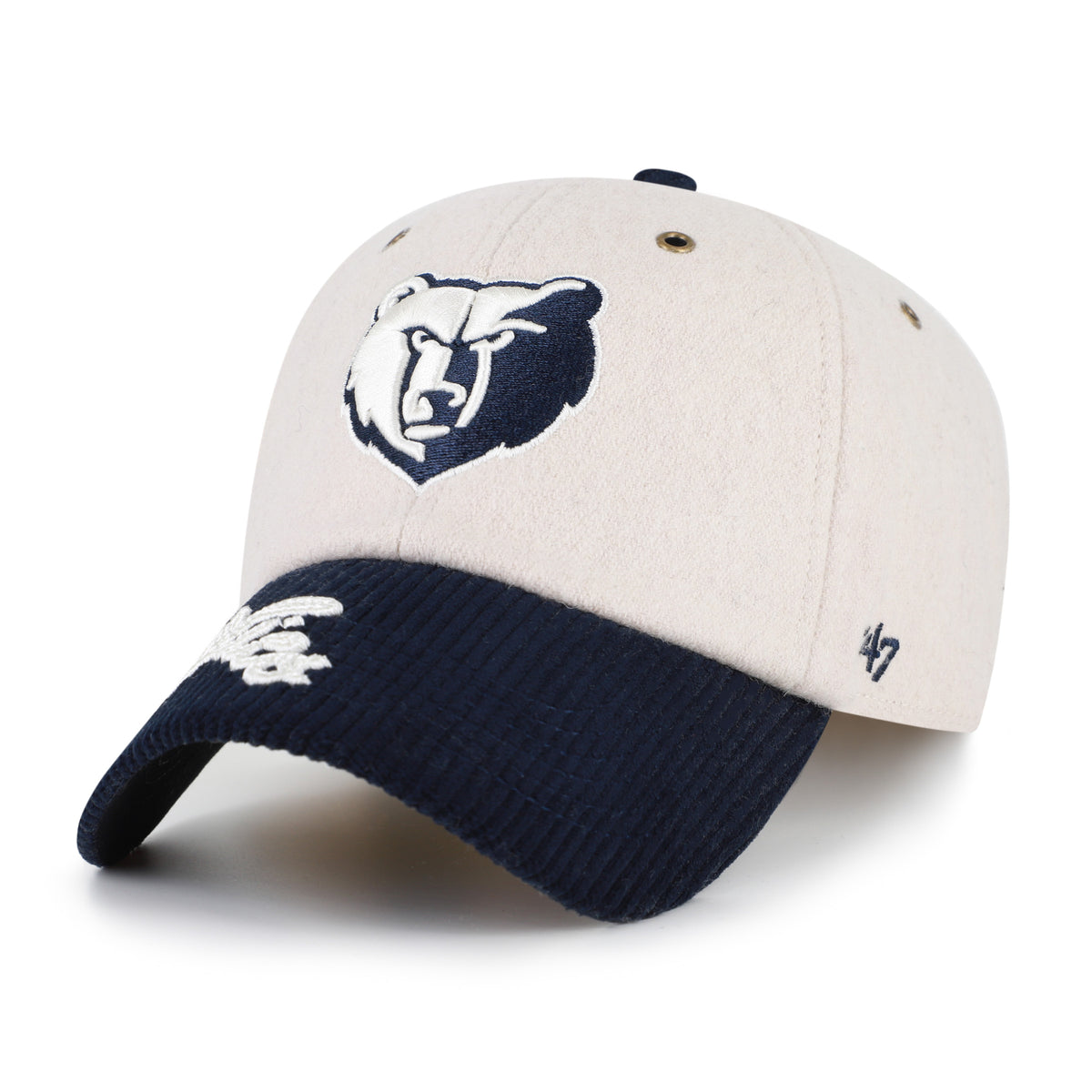 MEMPHIS GRIZZLIES ROPE SCRIPT TWO TONE '47 CLEAN UP