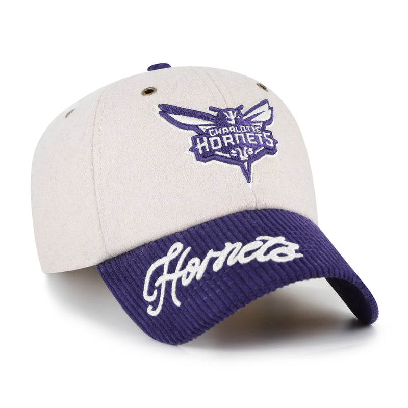 CHARLOTTE HORNETS ROPE SCRIPT TWO TONE '47 CLEAN UP