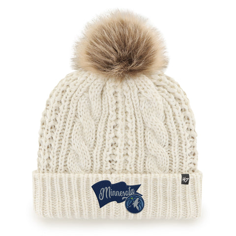 MINNESOTA TIMBERWOLVES WAVE BANNER '47 MEEKO CUFF KNIT WOMENS