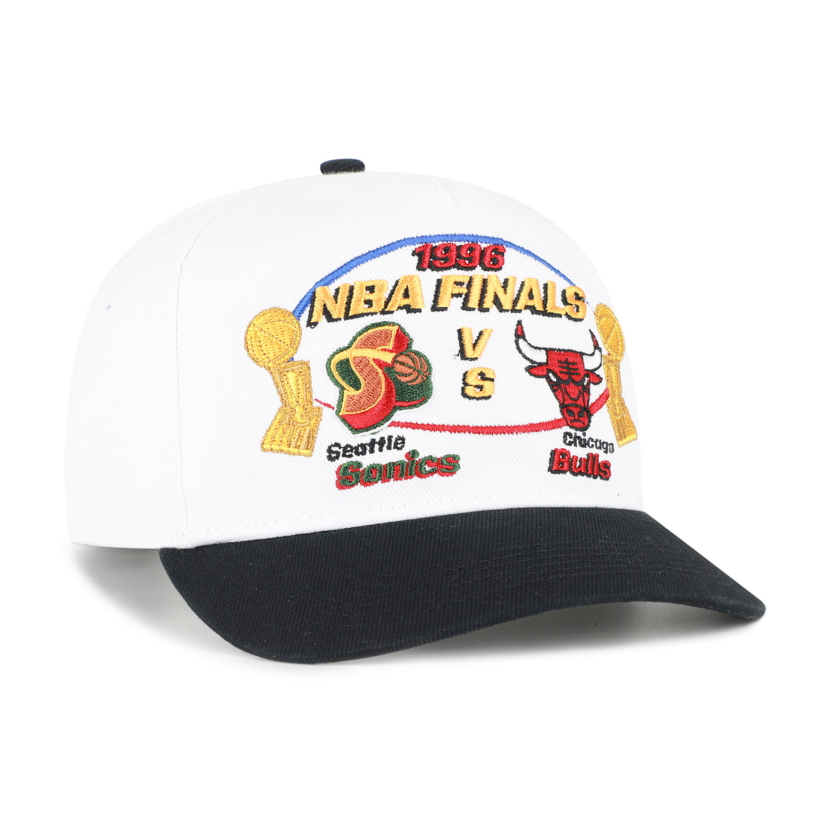SEATTLE SONICS VS. CHICAGO BULLS NBA FINALS DUELING '47 HITCH