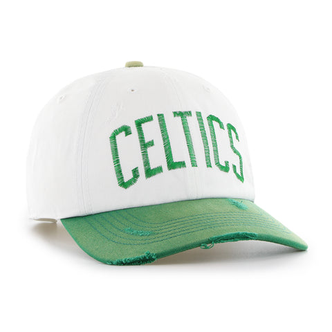 BOSTON CELTICS HARDWOOD CLASSICS WORN SCRIPT '47 CLEAN UP MF MID FIT