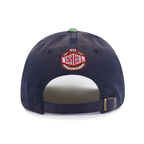 DALLAS MAVERICKS HARDWOOD CLASSICS WORN SCRIPT '47 CLEAN UP MF MID FIT