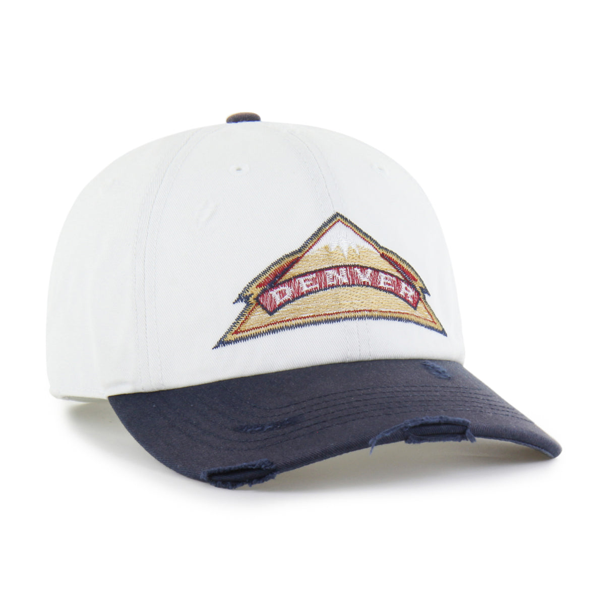 DENVER NUGGETS HARDWOOD CLASSICS WORN SCRIPT '47 CLEAN UP MF MID FIT