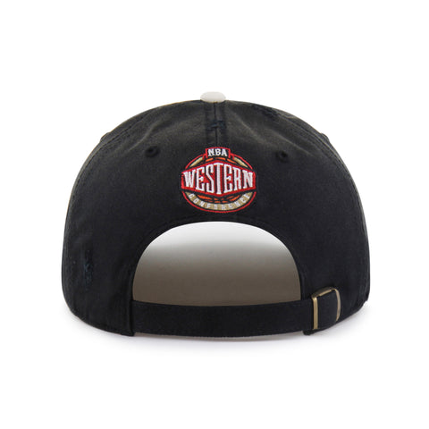 SAN ANTONIO SPURS HARDWOOD CLASSICS WORN SCRIPT '47 CLEAN UP MF MID FIT