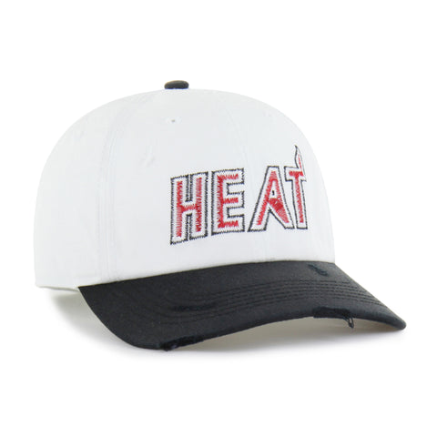 MIAMI HEAT HARDWOOD CLASSICS WORN SCRIPT '47 CLEAN UP MF MID FIT