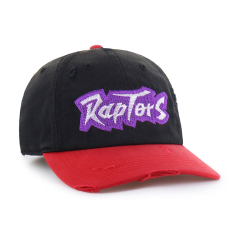 TORONTO RAPTORS HARDWOOD CLASSICS WORN SCRIPT '47 CLEAN UP MF MID FIT