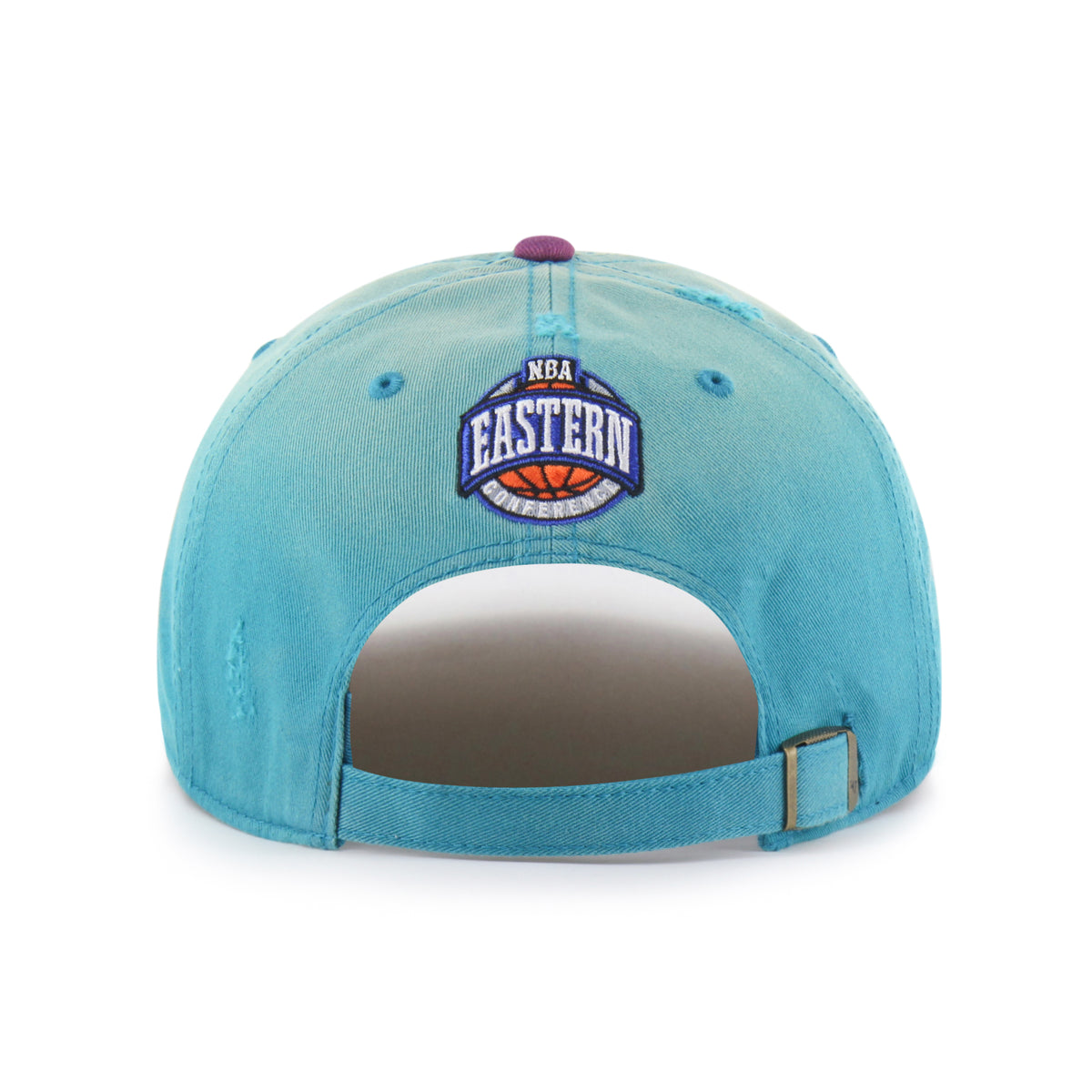 CHARLOTTE HORNETS HARDWOOD CLASSICS WORN SCRIPT '47 CLEAN UP MF MID FIT