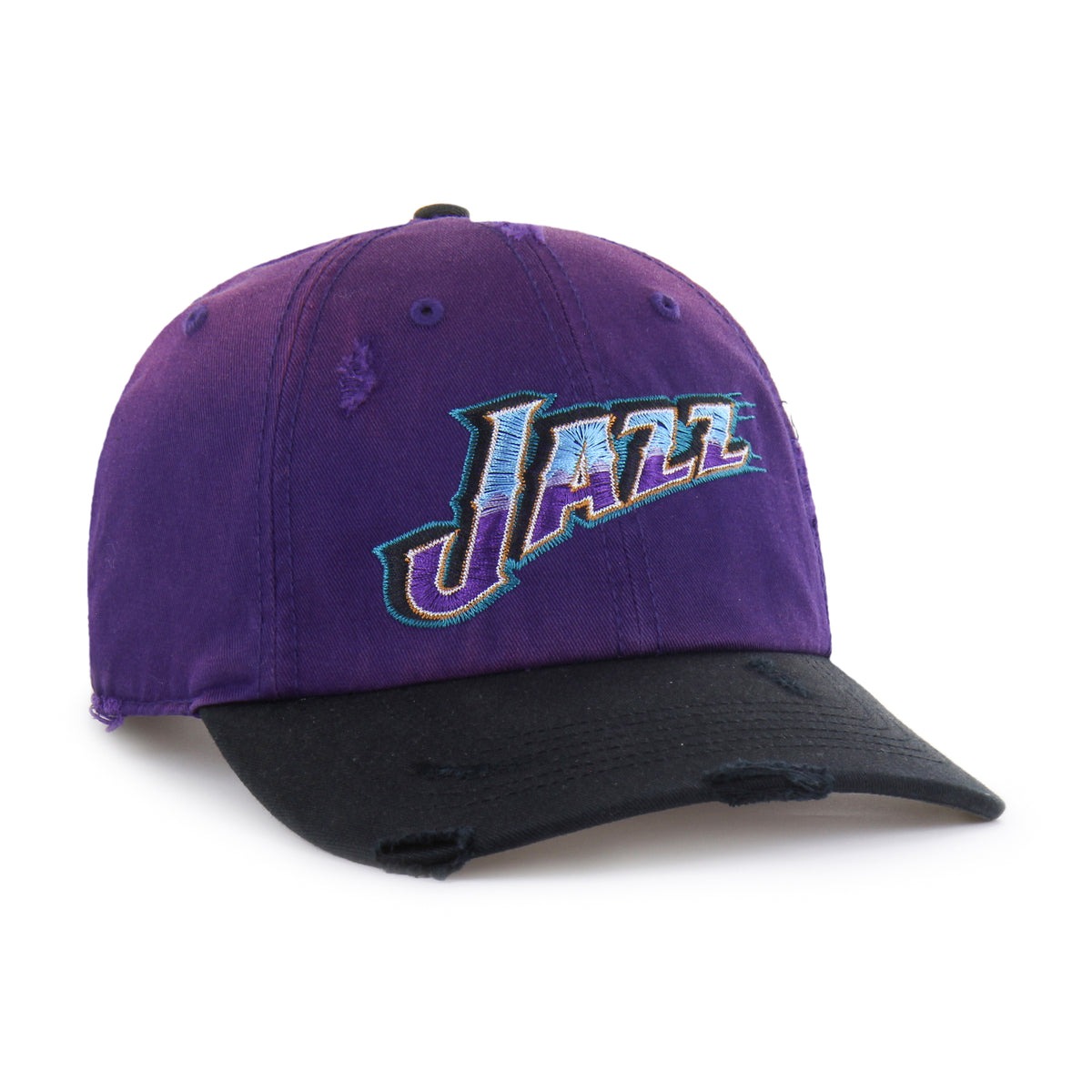 UTAH JAZZ HARDWOOD CLASSICS WORN SCRIPT '47 CLEAN UP MF MID FIT