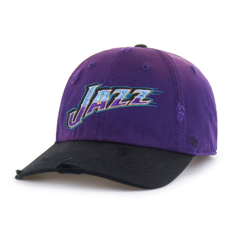 UTAH JAZZ HARDWOOD CLASSICS WORN SCRIPT '47 CLEAN UP MF MID FIT