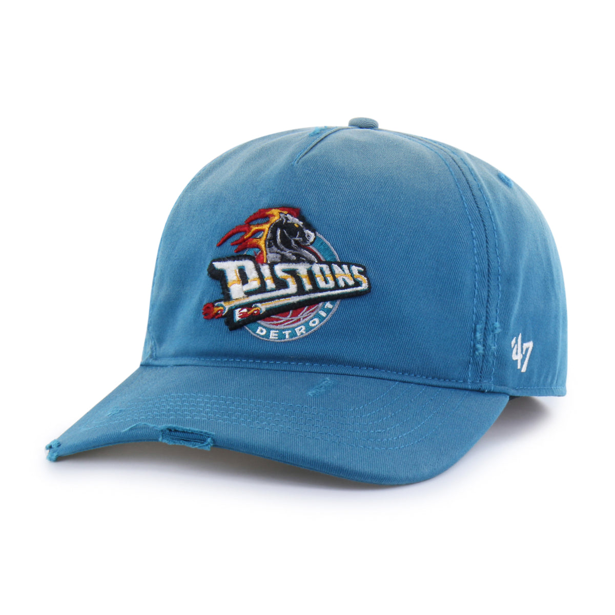 DETROIT PISTONS HARDWOOD CLASSICS WORN '47 HITCH LC LOW CROWN